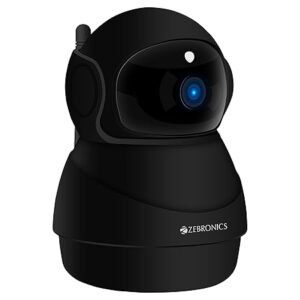 ZEBRONICS ZEB-HA2NW10M-PT-HYB Home Security Camera Supporting Two-Way Audio Communication, Smart Tracking, FACE/Sound Detection