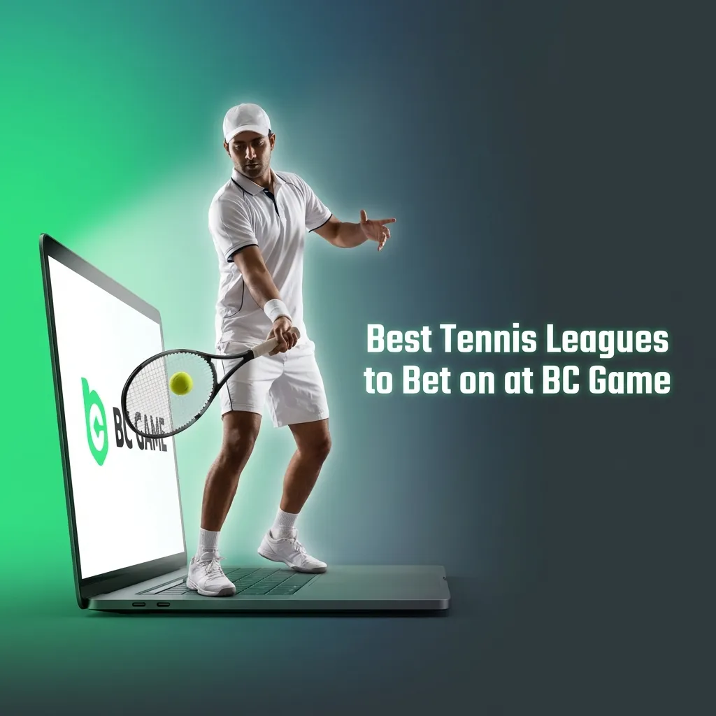 Tennis tournament betting options at BC Game including Grand Slams, ATP Masters, and WTA events with various betting markets.