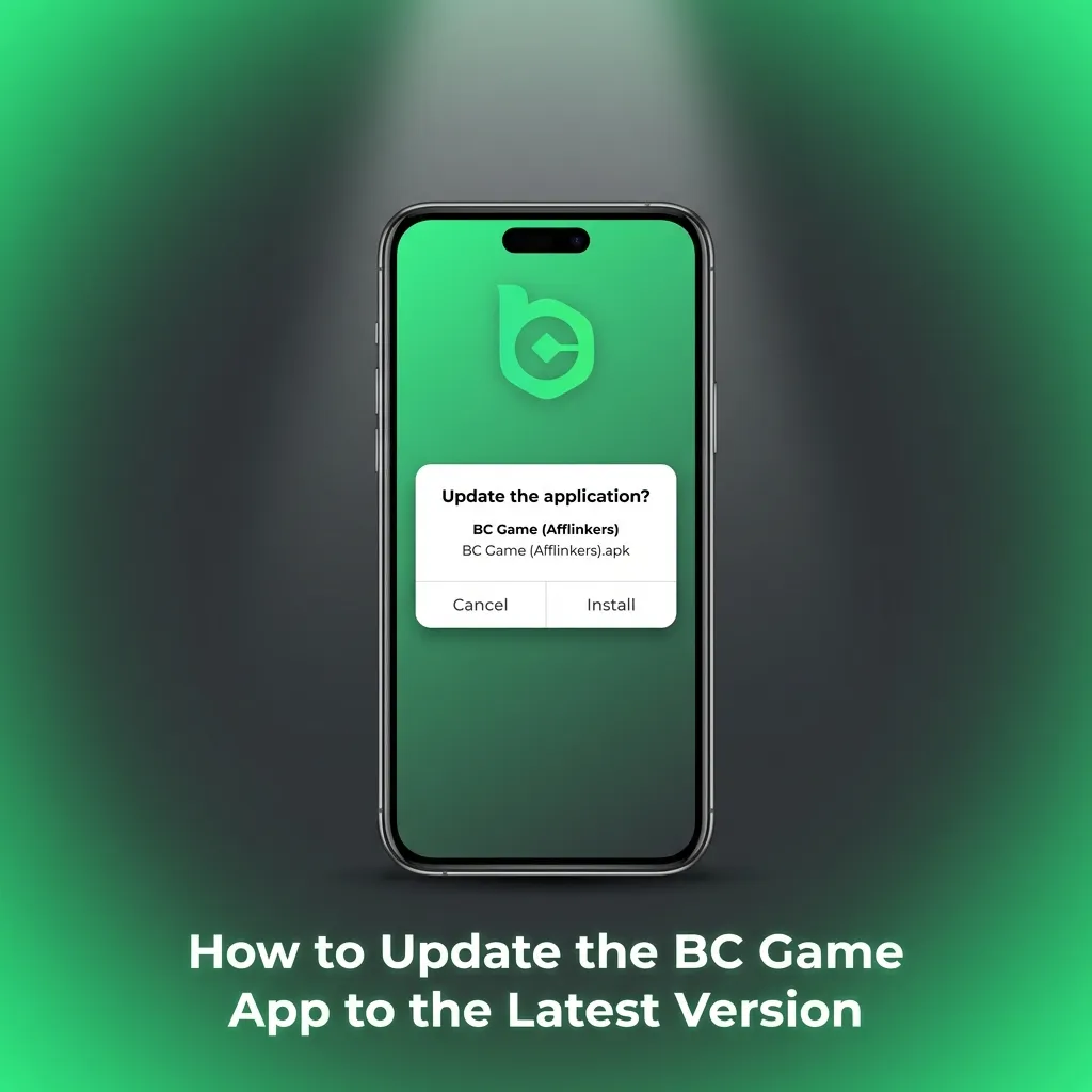 BC Game web app interface showing automatic updates without manual downloads or installations needed
