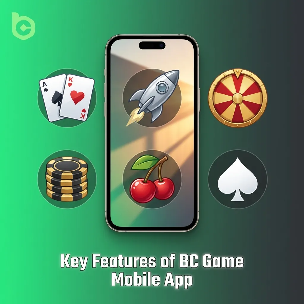 BC Game mobile app interface showing casino games, sports betting options, and Indian payment methods on smartphone screen