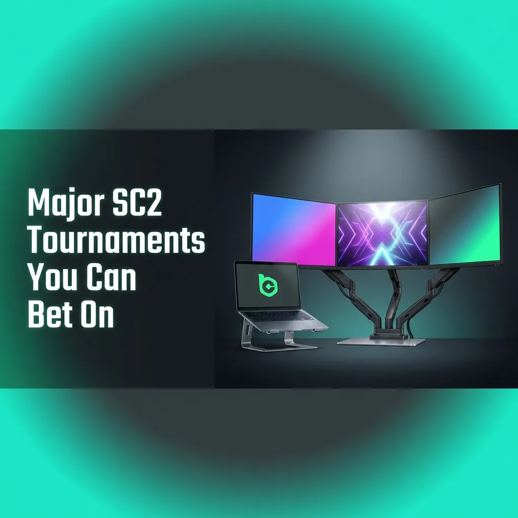 StarCraft II tournament logos and championship events including GSL, ESL Masters, DreamHack, and IEM competitions