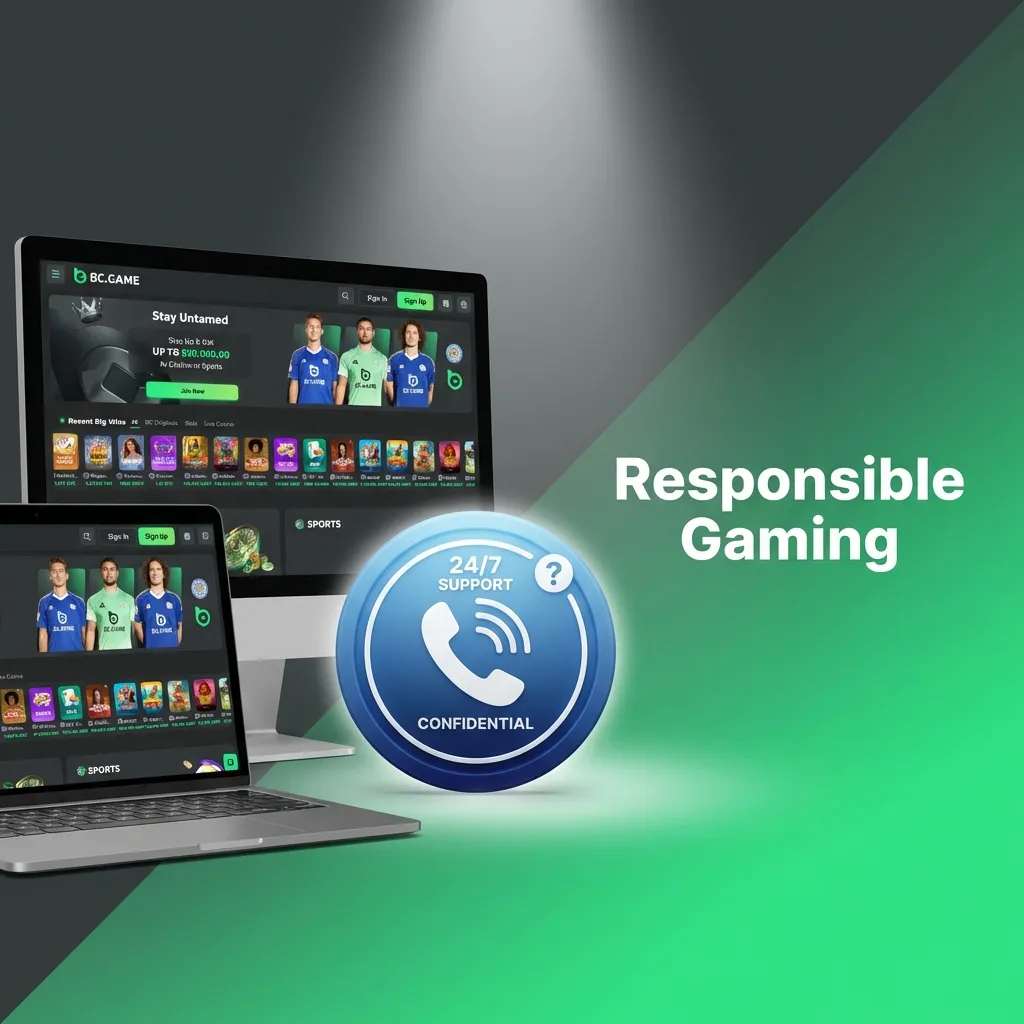 BC Game responsible gaming tools including deposit limits, self-exclusion, and time reminders for safe betting.